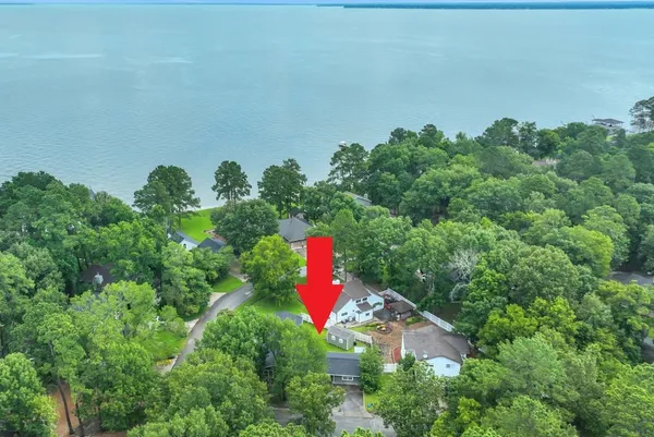 a aerial view of a house