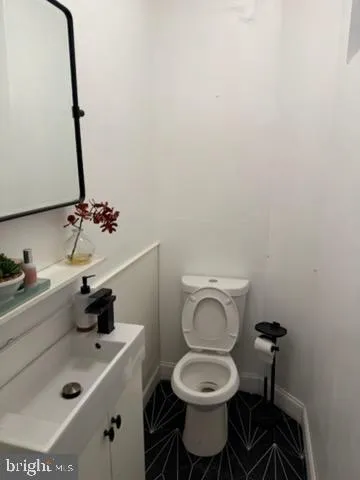 a bathroom with a sink and a toilet