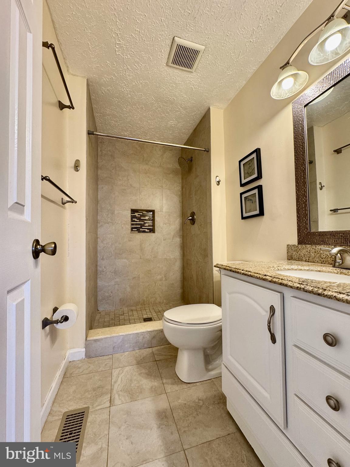 306 Leafcup Road Gaithersburg, MD 20878 - Photo 14 of 17 a bathroom with a granite countertop toilet sink and mirror