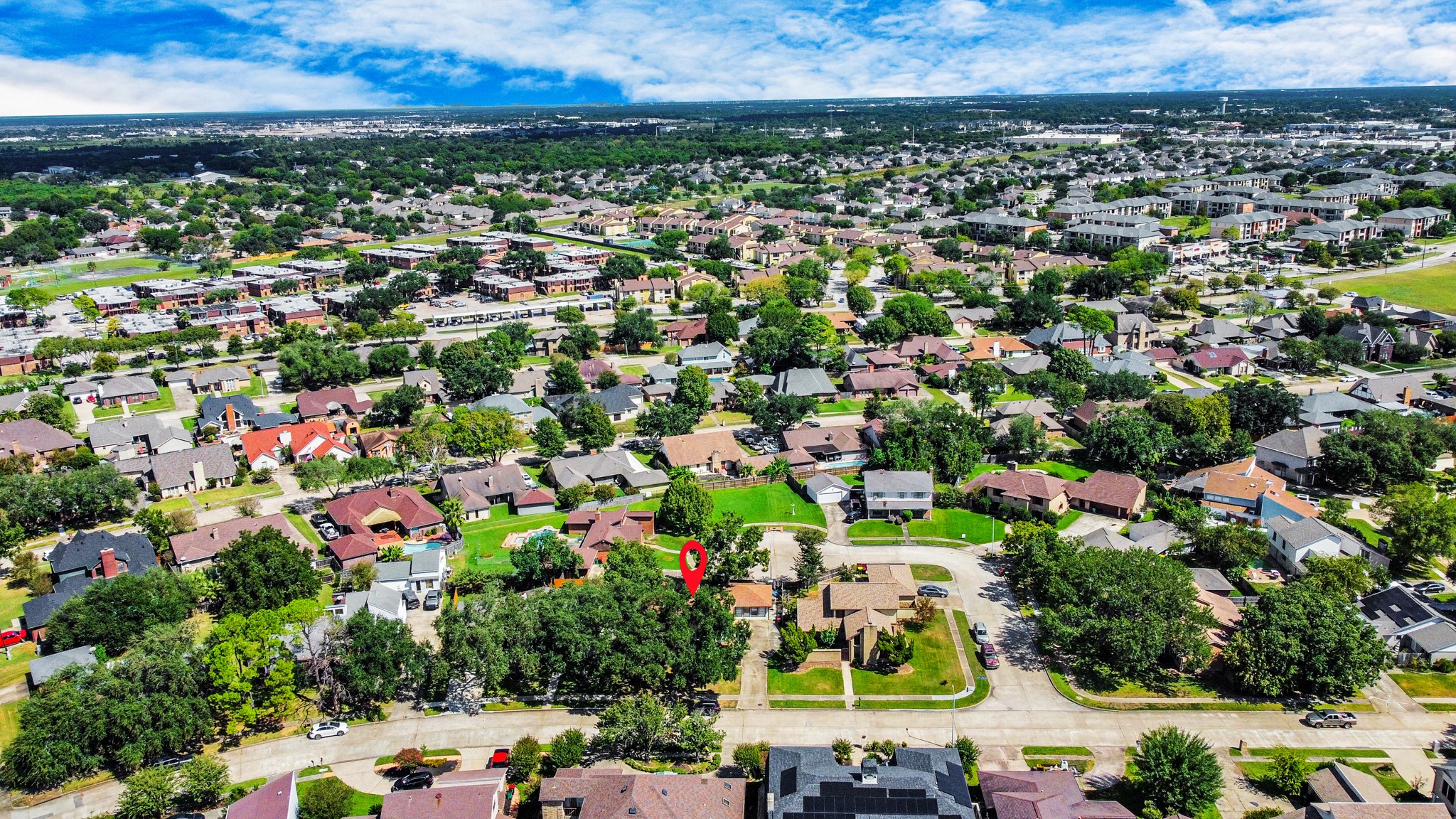 4712 Country Club View Baytown, TX 77521 - Photo 5 of 50 an aerial view of a city