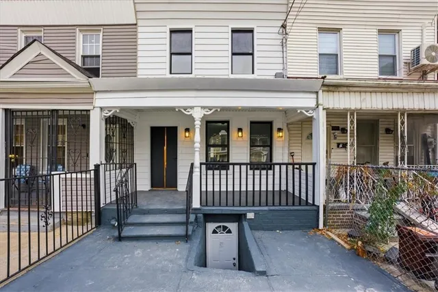 a view of a house with a porch