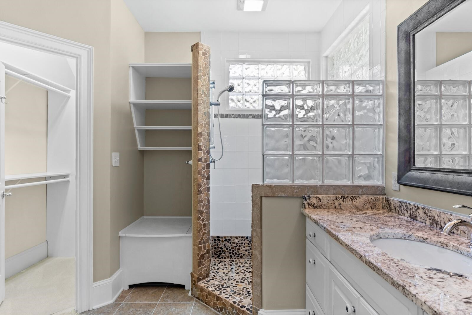 6620 Rest Haven Drive Raleigh, NC 27612 - Photo 41 of 52 Guest room 4 bathroom includes walk-in shower and walk-in closet
