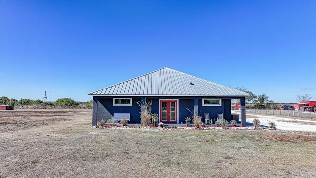 a front view of a house