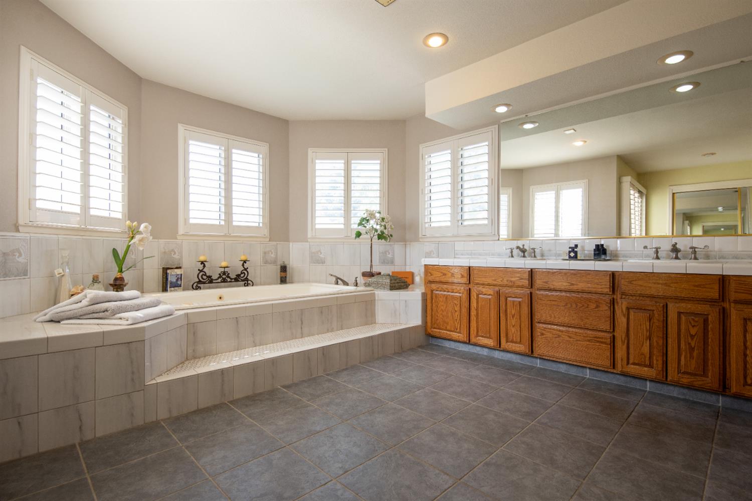 2705 Lake Front Court Modesto, CA 95355 - Photo 32 of 50 a large white kitchen with a large window