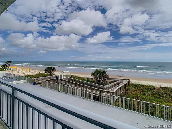 a view of a terrace with skyline