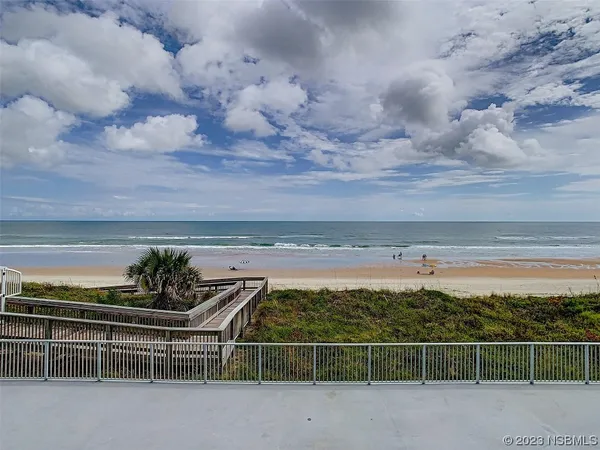 a view of a balcony