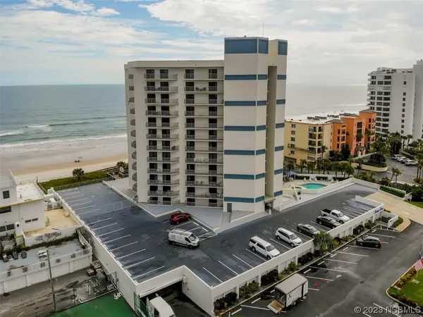 a front view of a building