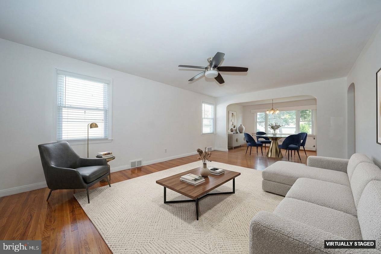 1305 Center Road Drexel Hill, PA 19026 - Photo 3 of 37 a living room with furniture and a window