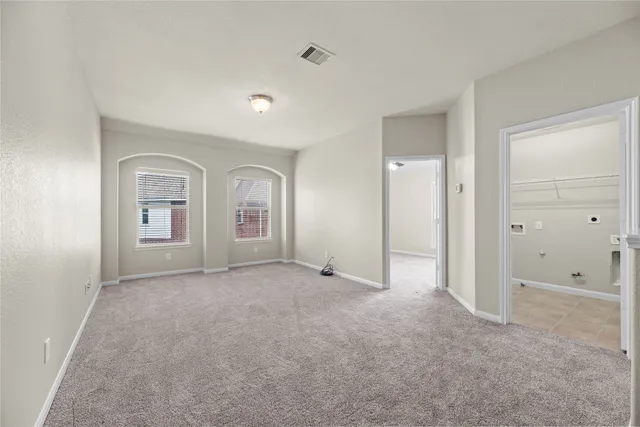 wooden floor and windows in a room