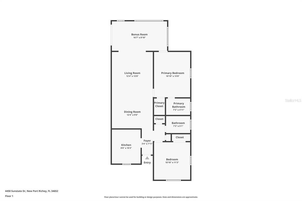 4450 Sunstate Drive New Port Richey, FL 34652 - Photo 21 of 29 a picture of a floor plan