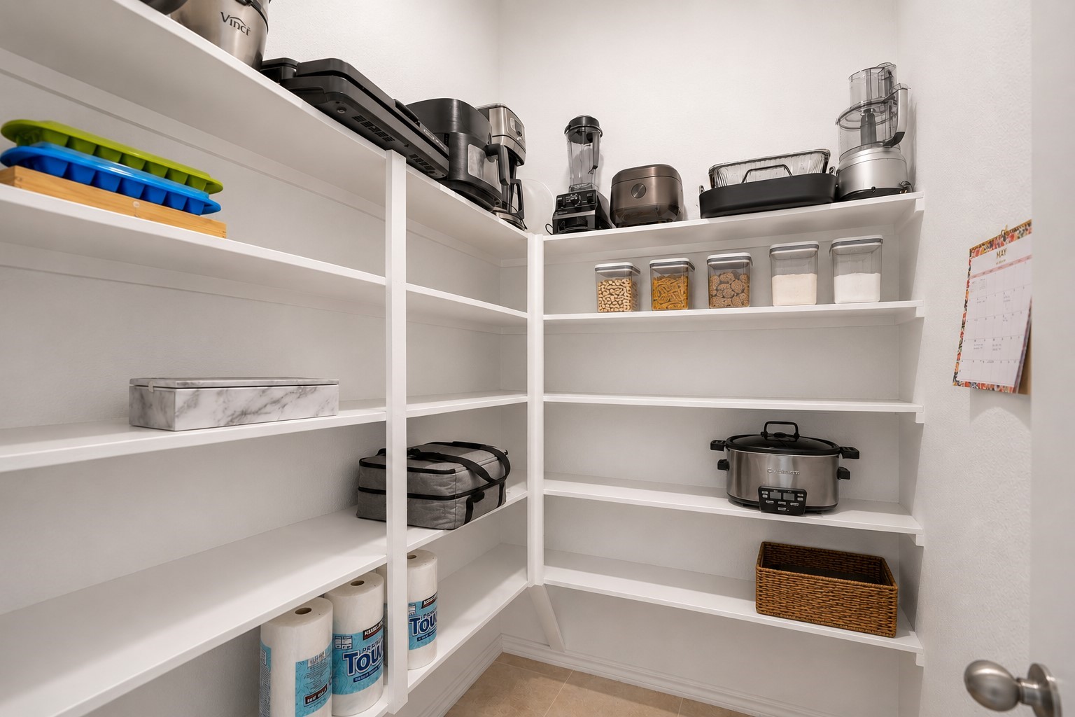 5522 Glenfield Spring Lane Spring, TX 77389 - Photo 28 of 46 The bright, clean design maximizes functionality in your large walk-in pantry.