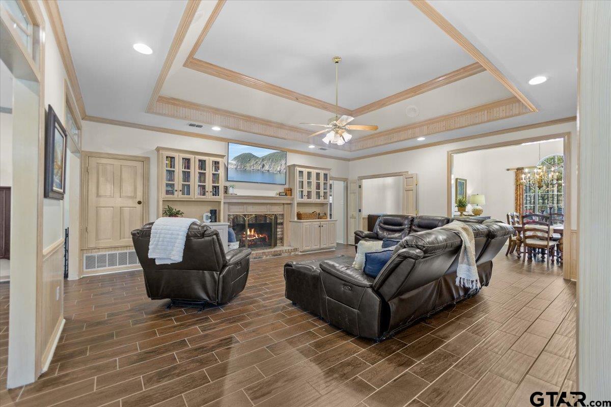 1336 Bridle Path Lane Hideaway, TX 75771 - Photo 20 of 48 a living room with furniture and a large window