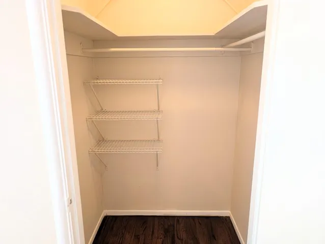 a view of small space with racks