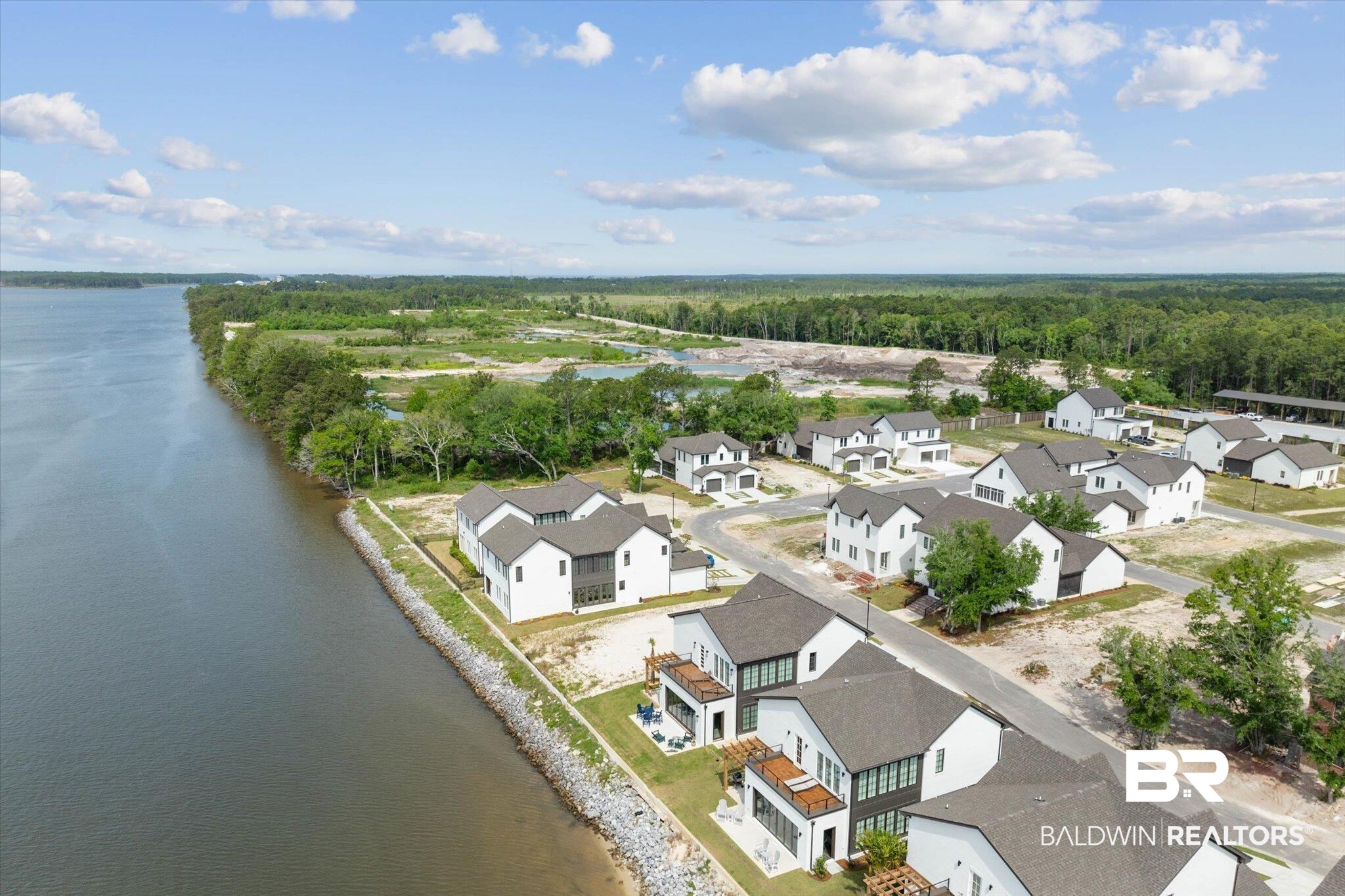 853 Inlet Circle Gulf Shores, AL 36542 - Photo 42 of 55 Birds eye view of property with a water view and a residential view