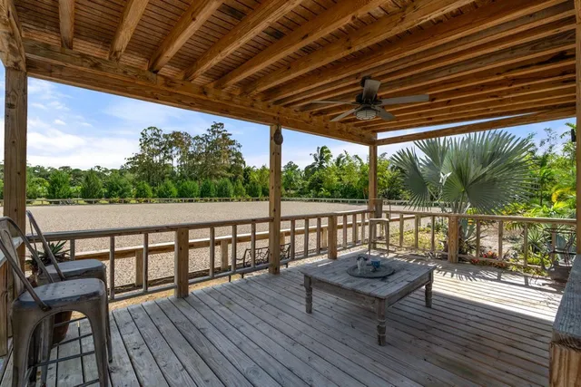 a view of a chairs on the roof deck