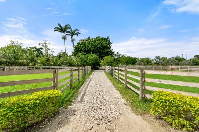 a view of park with ocean view