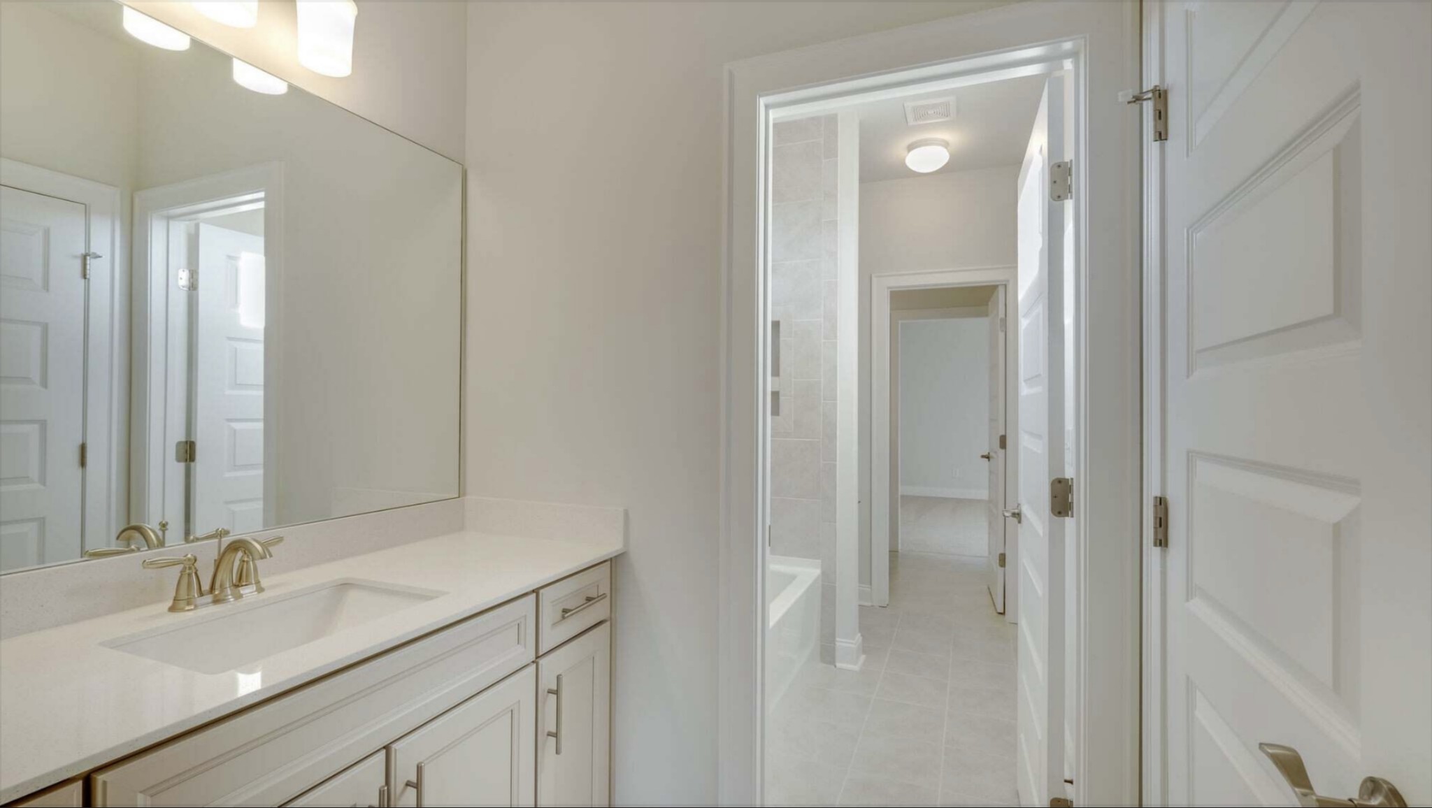 3203 Chase Point Drive Franklin, TN 37067 - Photo 22 of 30 a bathroom with a sink and a mirror