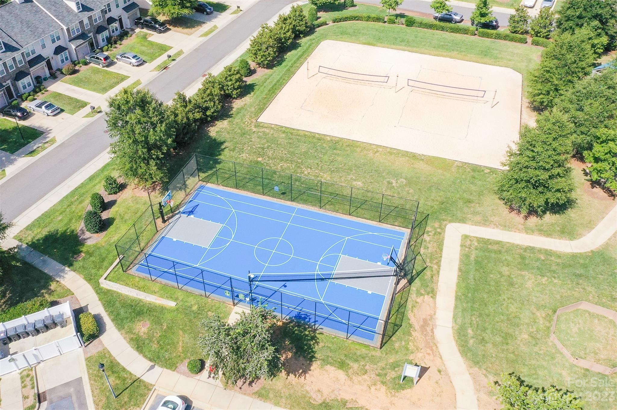 9221 Seamill Road Charlotte, NC 28278 - Photo 36 of 38 an aerial view of a house with a yard