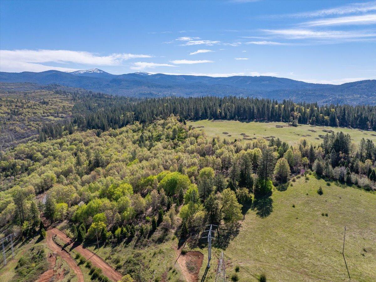 16483 Buzzard Roost Road Bella Vista, CA 96008 - Photo 86 of 138 a view of a house with a yard and mountain view in back