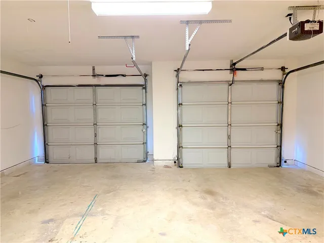 a view of a garage