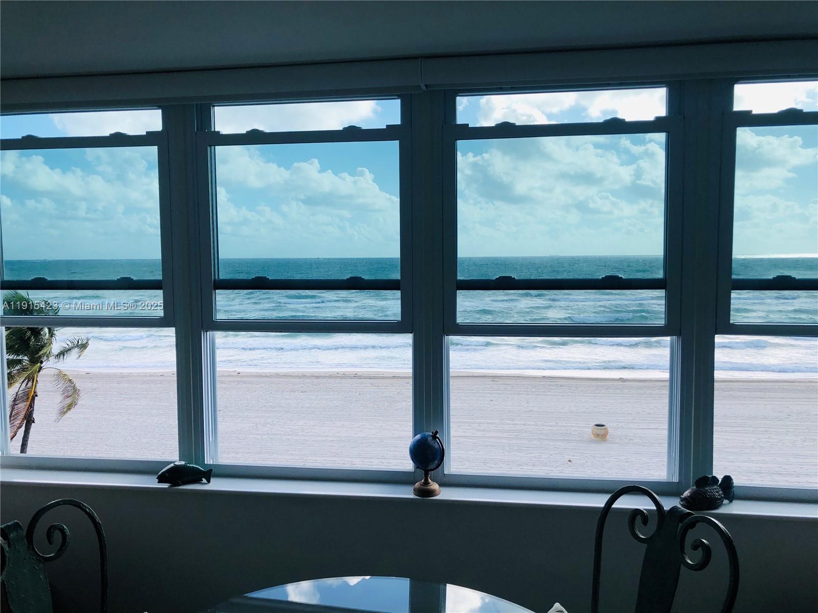 1801 South Surf Road, Unit 4 Hollywood, FL 33019 - Photo 10 of 14 BEDROOM VIEW OF SAND AND BEACH