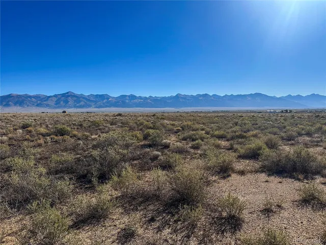 a view of an outdoor space and mountain view
