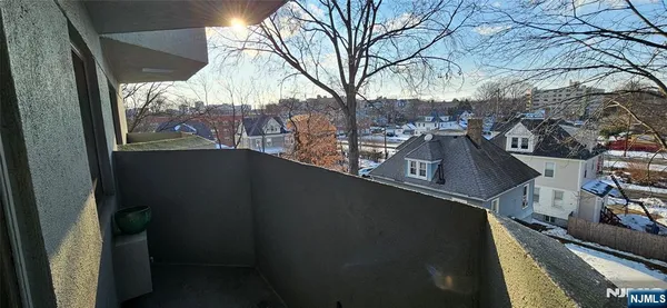 a view of city from balcony