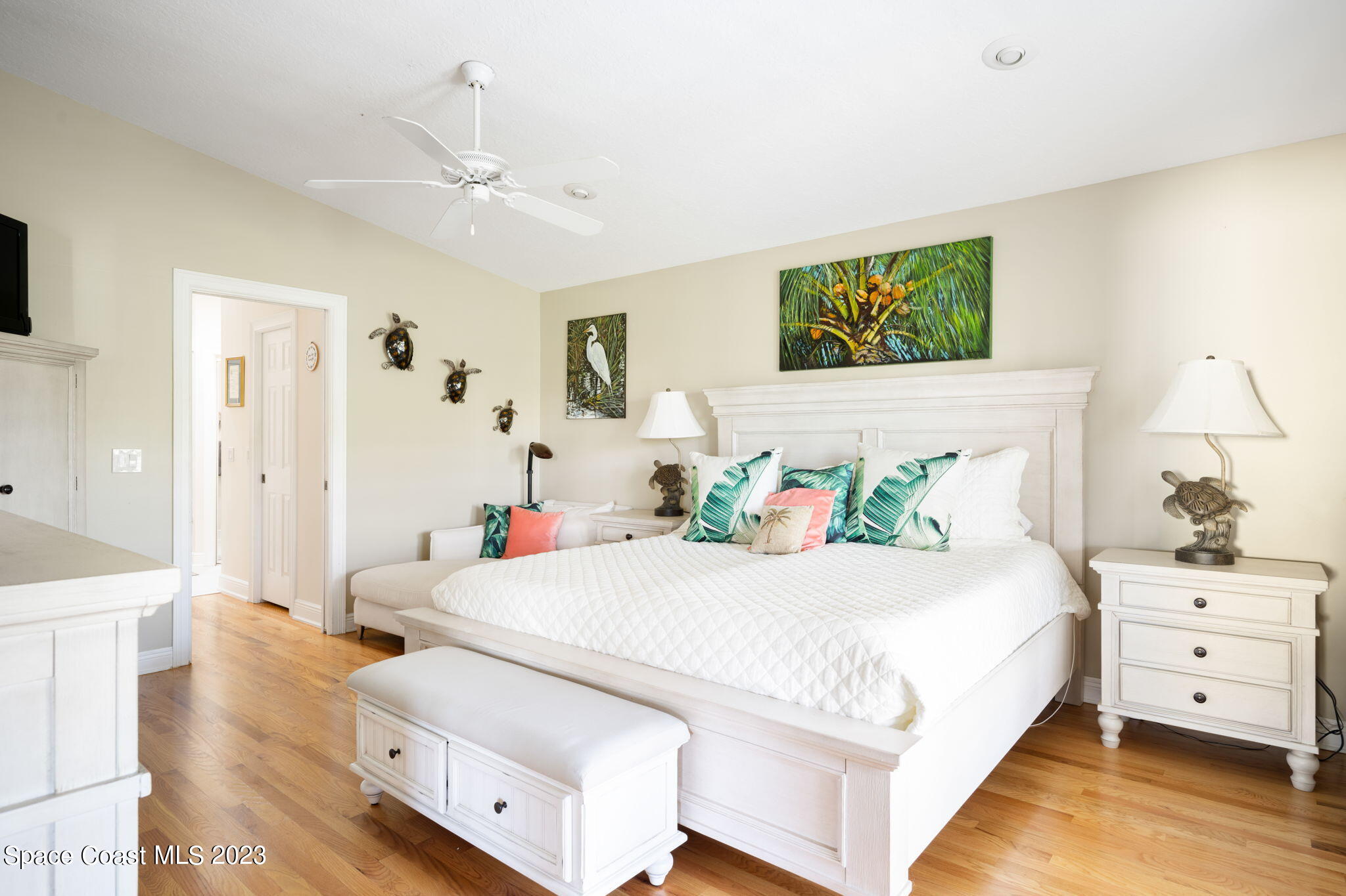 5280 95th Street Sebastian, FL 32958 - Photo 15 of 42 a bedroom with a bed and a couch