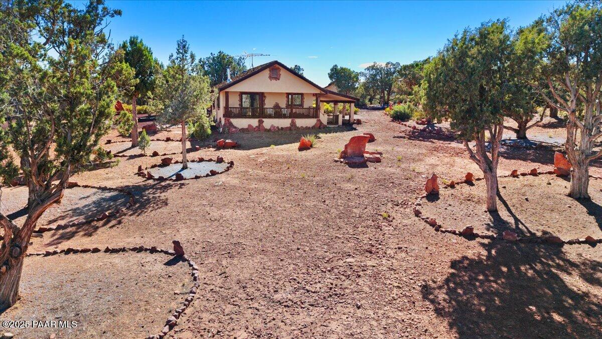49 Norma Way Ash Fork, AZ 86320 - Photo 22 of 25 22-Aerial View Backyard