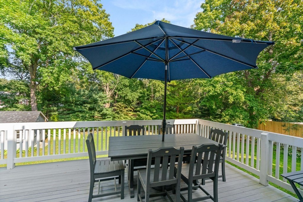 3 Nairn Road Bourne, MA 02559 - Photo 33 of 42 a view of table and chair under an umbrella