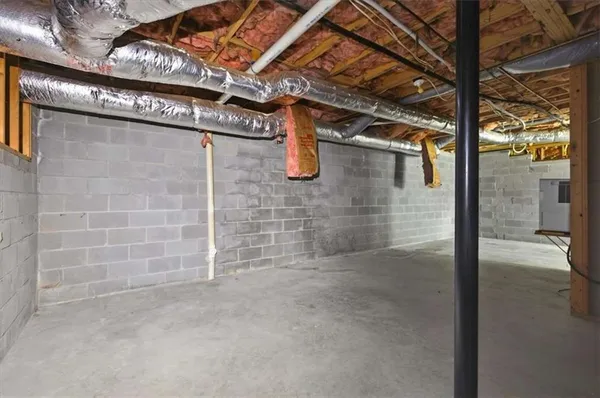 a view of a wooden door