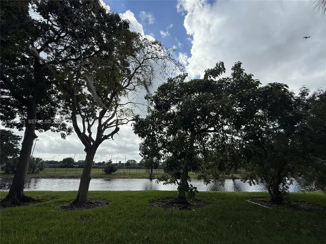a view of yard with green space