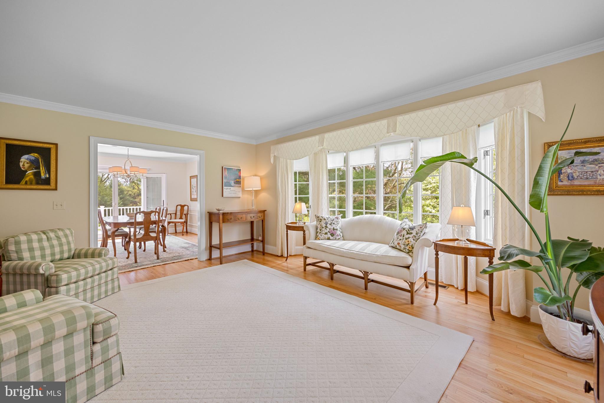 15549 Carroll Road Monkton, MD 21111 - Photo 12 of 87 Formal Living Room with HW Floors & Bow Window