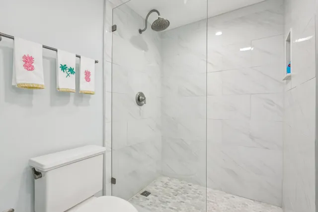 a view of ocean and building