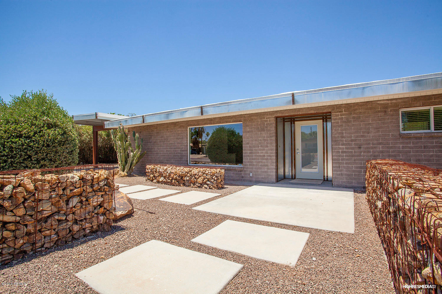 3434 East Mountain View Road Phoenix, AZ 85028 - Photo 3 of 25 Front Entry With Custom Metal Work