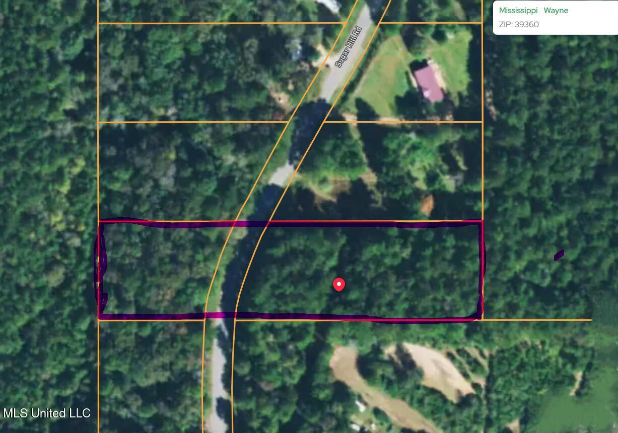 Sugar Hill Road Shubuta, MS 39360 - Photo 5 of 11 Pic w property highlighted