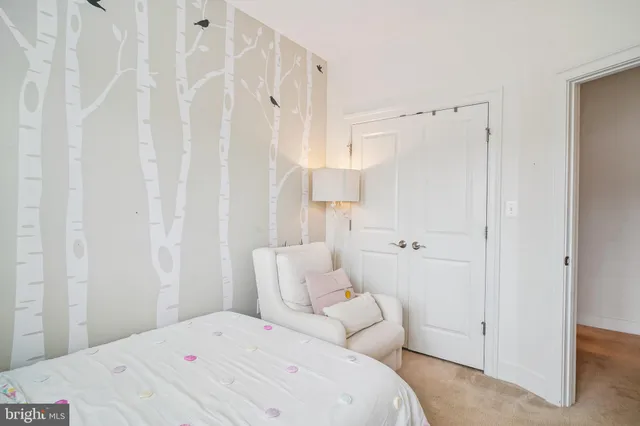 a picture of a bench in front of a door