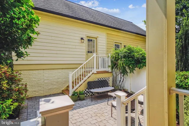 a view of an outdoor space and tennis court