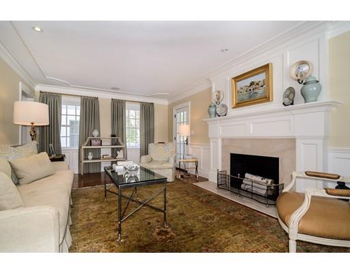 25 Kenilworth Road Wellesley, MA 02482 - Photo 8 of 28 a living room with furniture and a fireplace