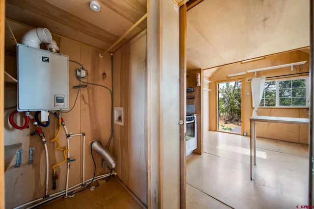 a view of hallway with stairs