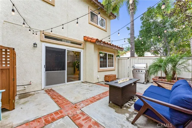 a outdoor space with a couch