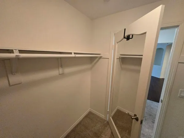 a close view of closet