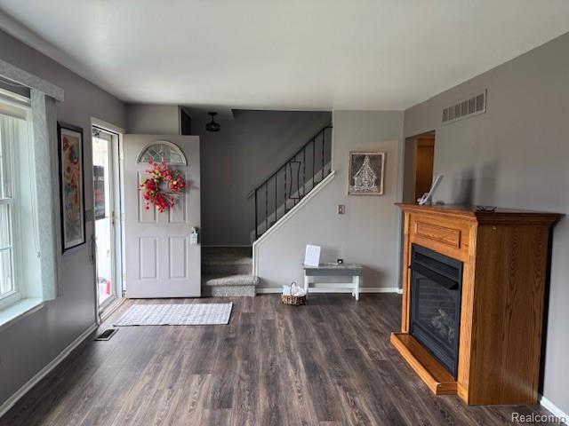 31056 Richert Street, Unit 8 Fraser, MI 48026 - Photo 7 of 19 Living Room with view of Front door and staircase to upper level