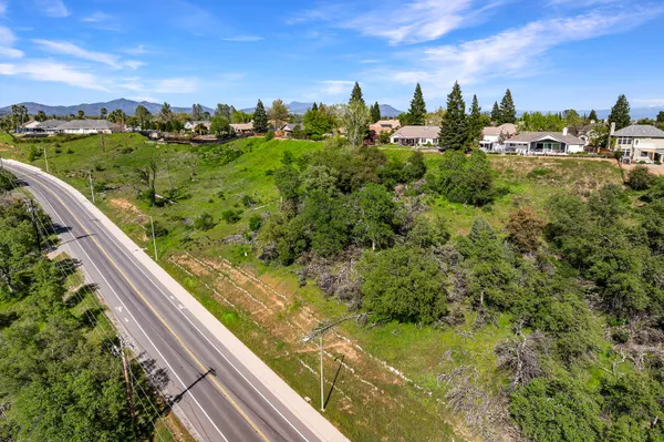 a view of a lake with a city