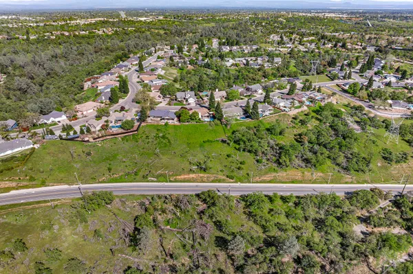 a view of a city with a mountain