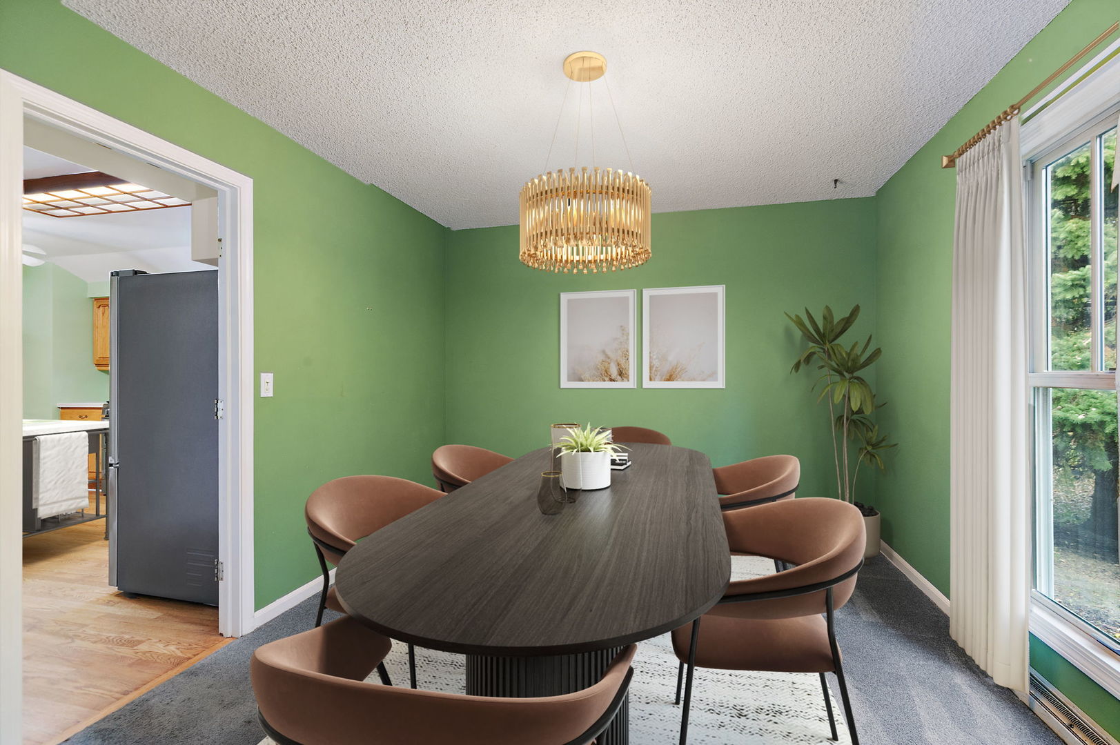 517 Sheffield Road Naperville, IL 60565 - Photo 5 of 29 a view of a dining room with furniture window and outside view