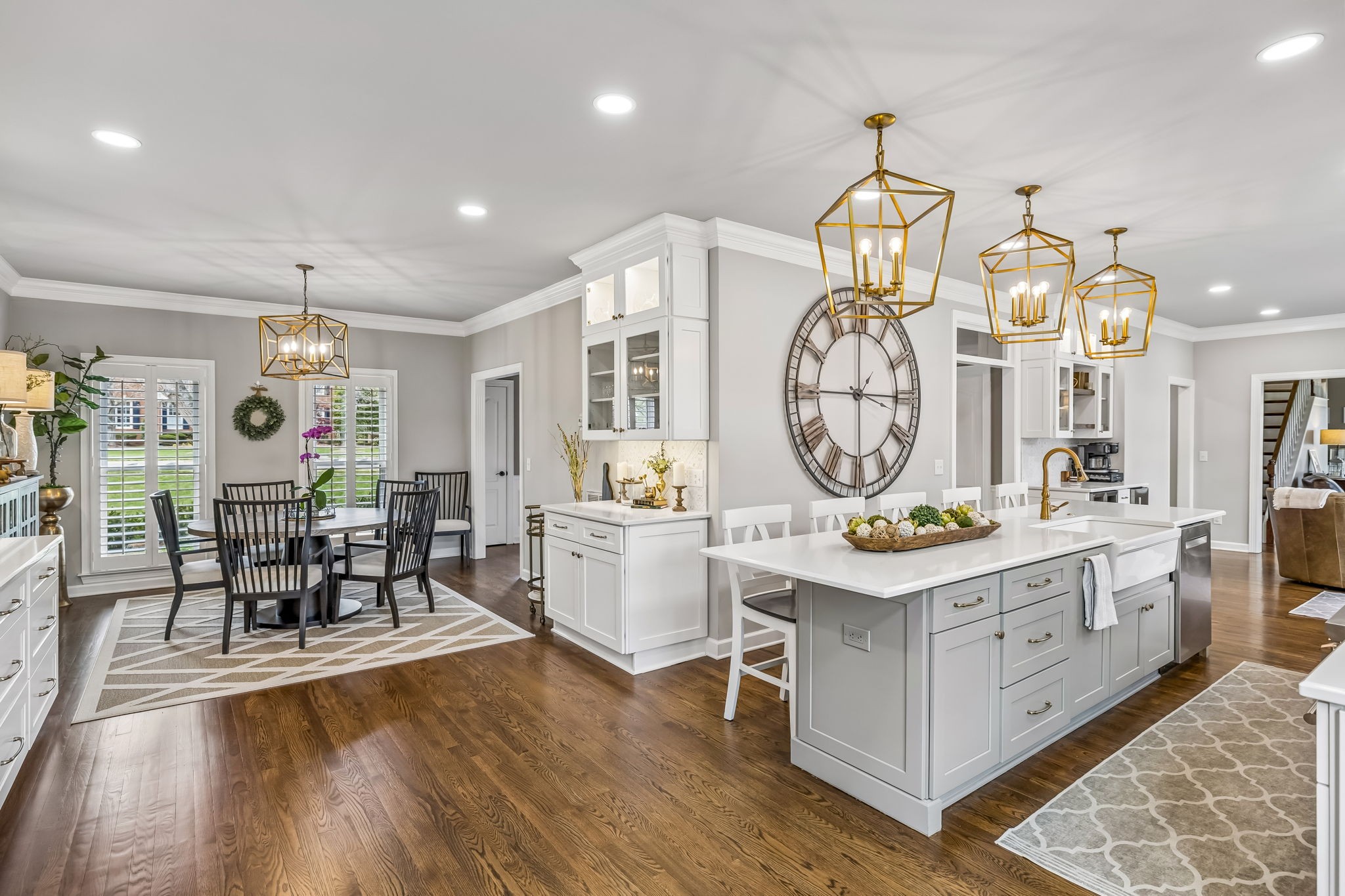 208 Landon Court Franklin, TN 37064 - Photo 12 of 58 a very nice looking dining room with a large window wooden floor and stainless steel appliances