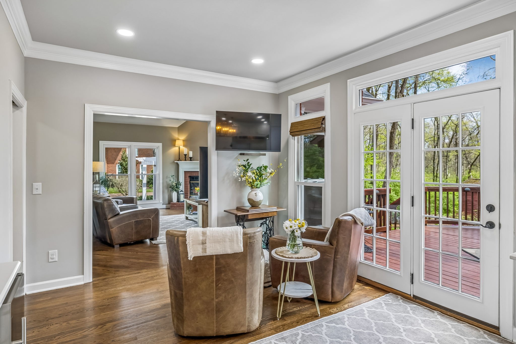 208 Landon Court Franklin, TN 37064 - Photo 16 of 58 a view of a dining room with furniture window and wooden floor