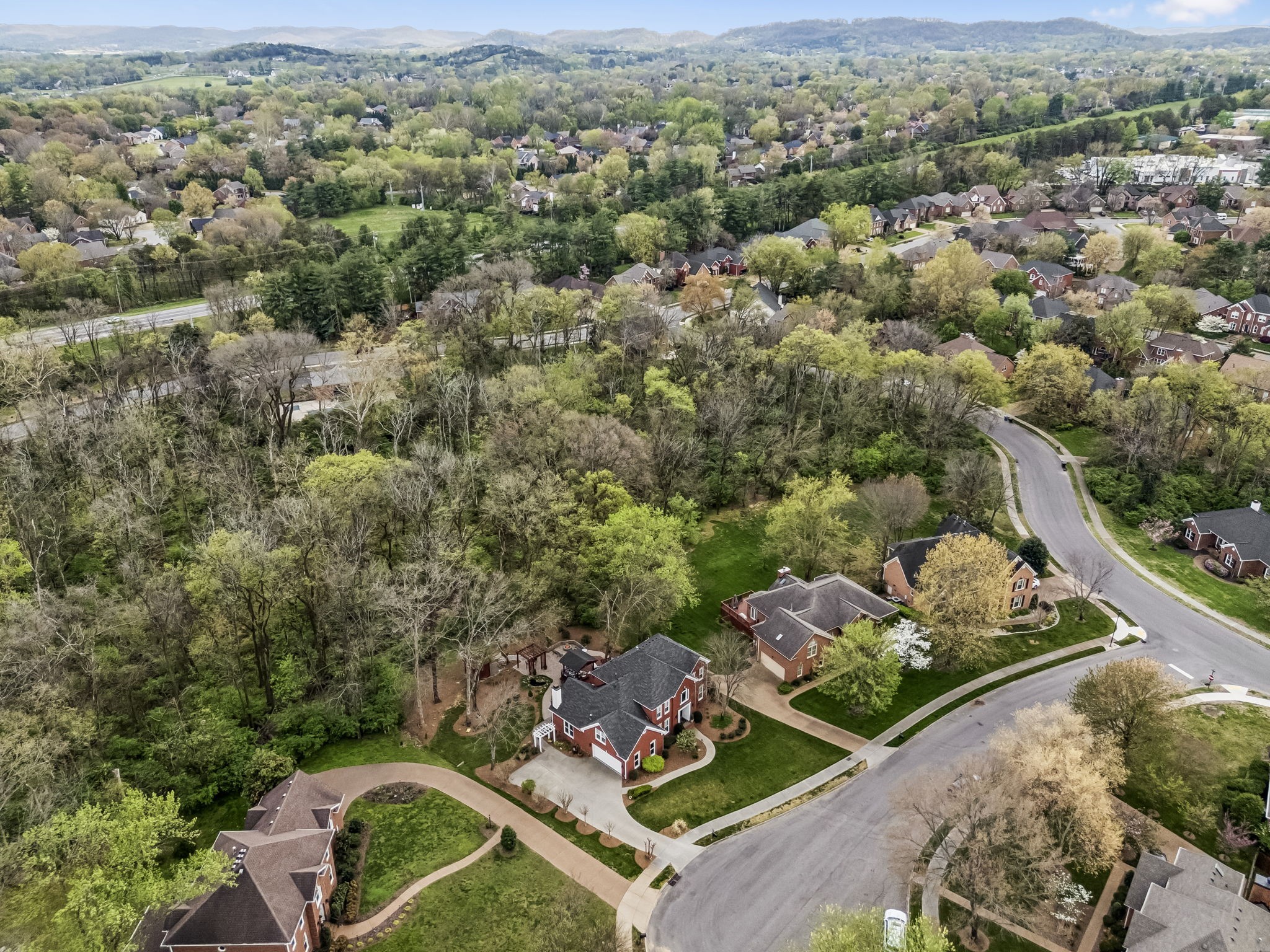 208 Landon Court Franklin, TN 37064 - Photo 53 of 58 an aerial view of a house with yard