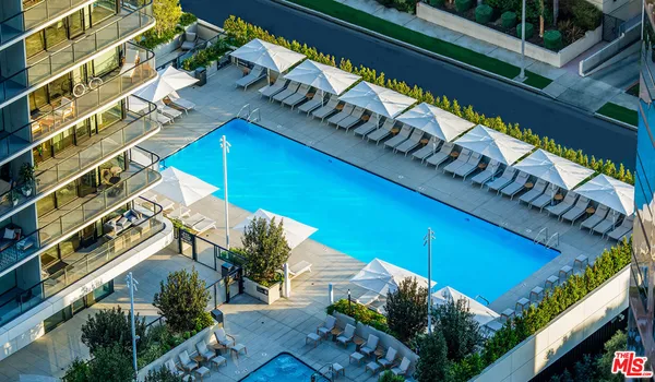 a view of a balcony with an outdoor space